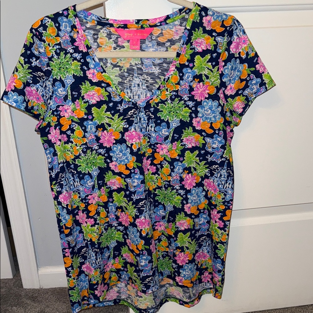 Lilly Pulitzer Disney V-Neck Etta Top